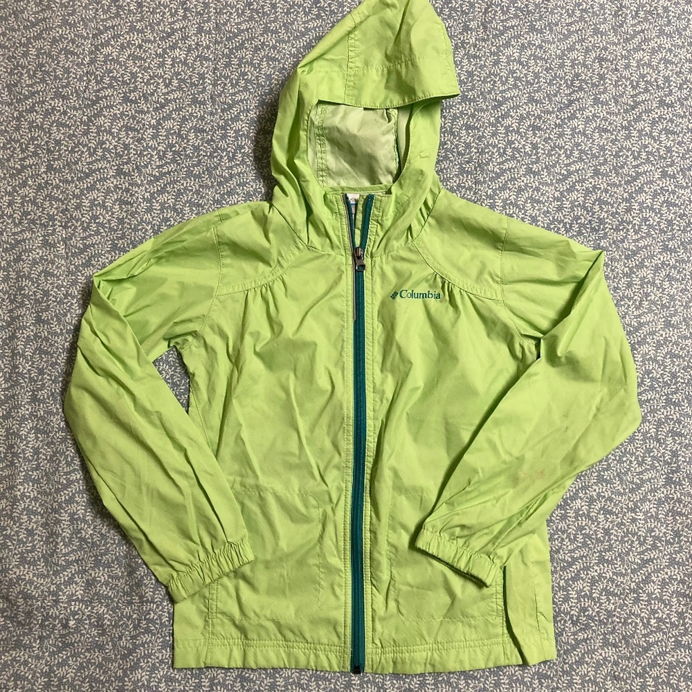 Columbia Kids Raincoat Lightweight Waterproof Jacket Small 7 / 8